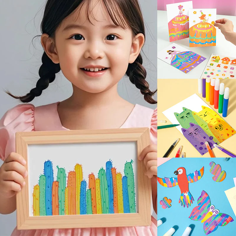Creative Rainbow Scratch Art Postcard Set for Kids - Image 10