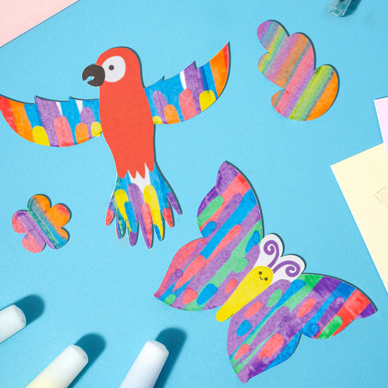Creative Rainbow Scratch Art Postcard Set for Kids - Image 4