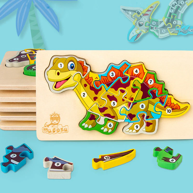 Dinosaur 3D Wooden Jigsaw - Image 5