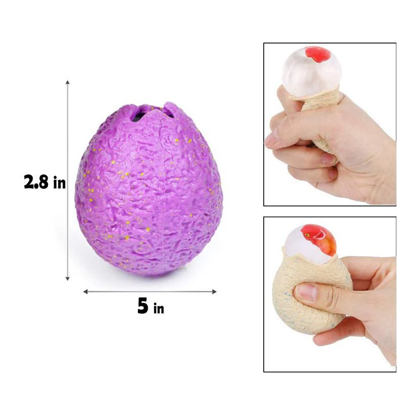 Dinosaur Egg Squeezable Stress Relief Toy Ball - Image 4