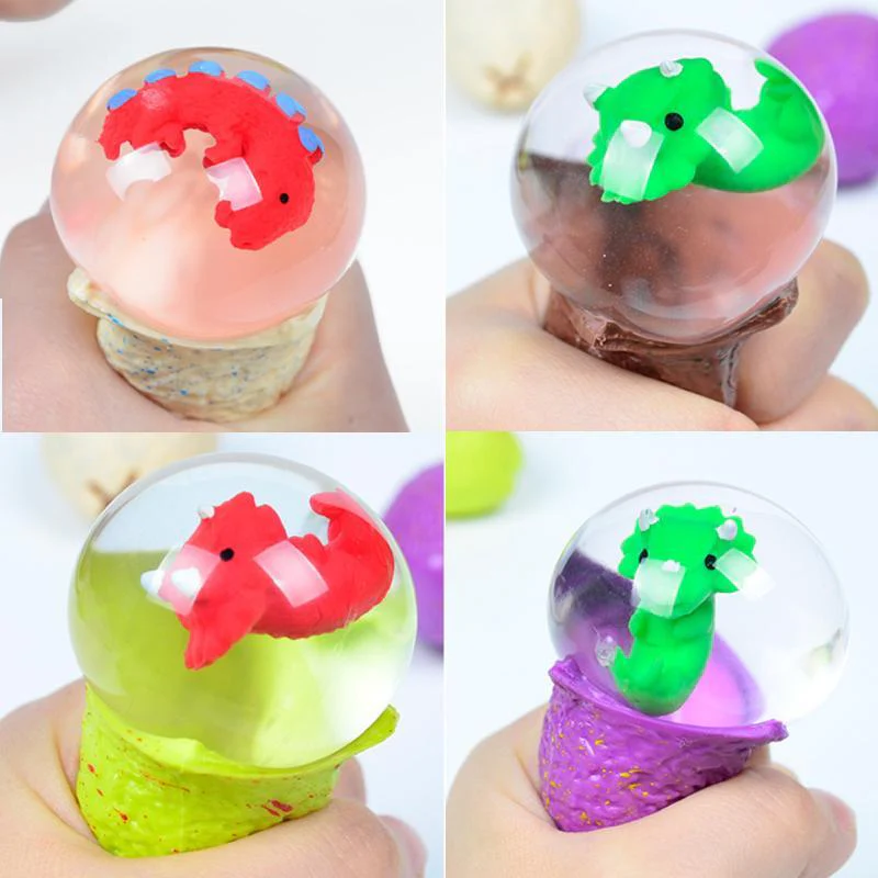 Dinosaur Egg Squeezable Stress Relief Toy Ball - Image 5