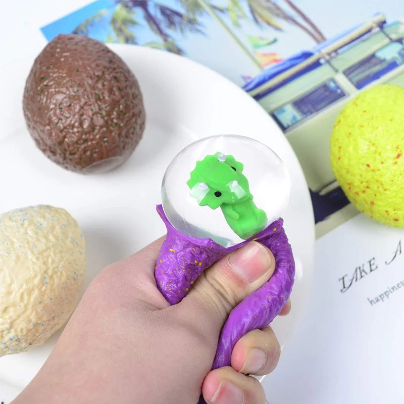 Dinosaur Egg Squeezable Stress Relief Toy Ball - Image 6