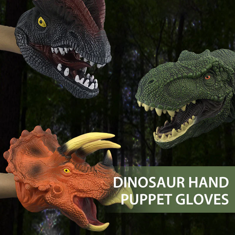 Dinosaur Hand Puppet Gloves - Image 9