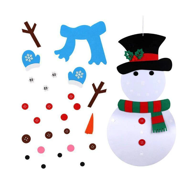 DIY Felt Christmas Snowman Set - Image 9