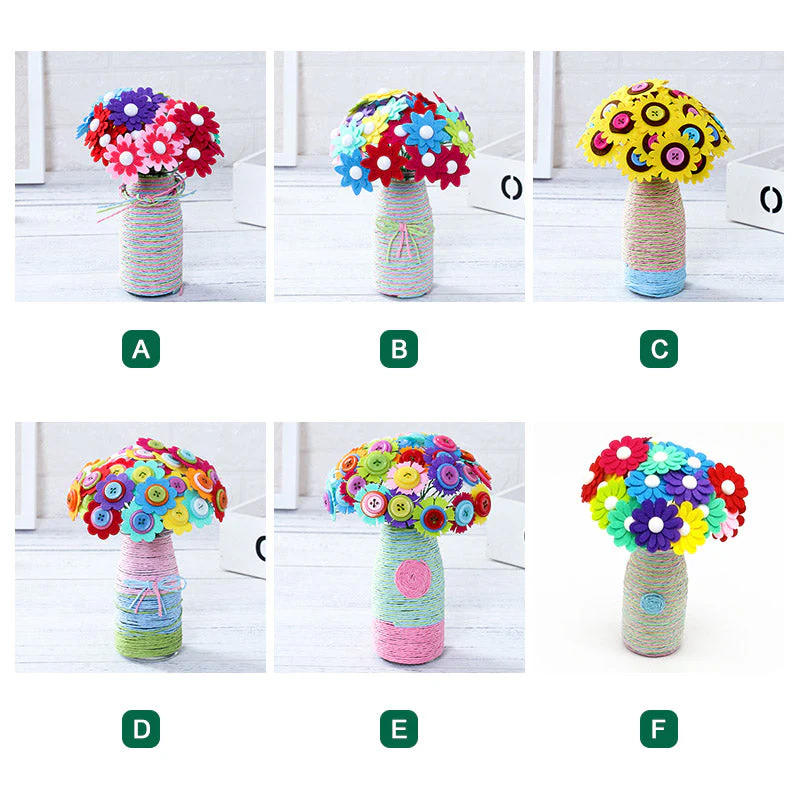 DIY Flower Button Crafts Kit - Image 3