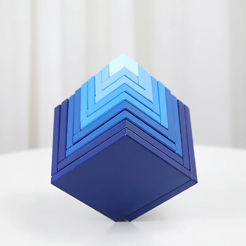DIY Wooden Rainbow Block Toys - Image 2