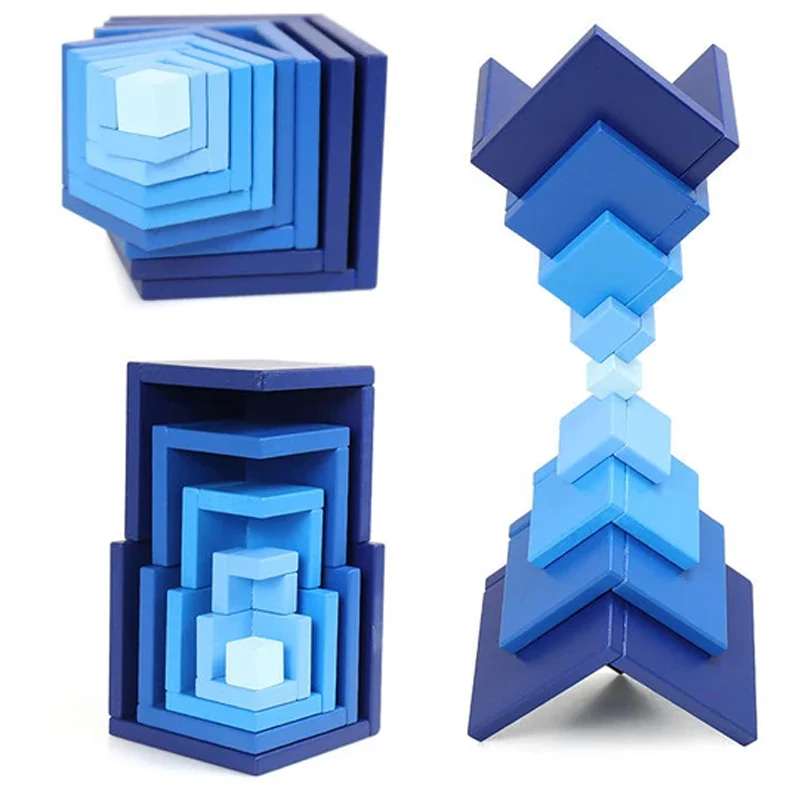 DIY Wooden Rainbow Block Toys - Image 5