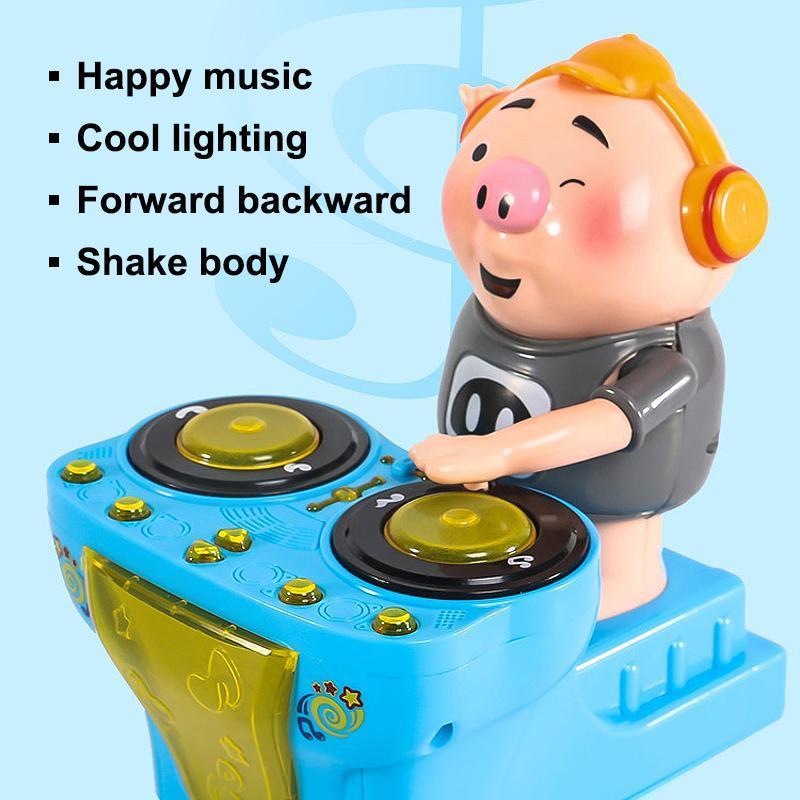 DJ swinging discs pig music electric dancing pigs - Image 4