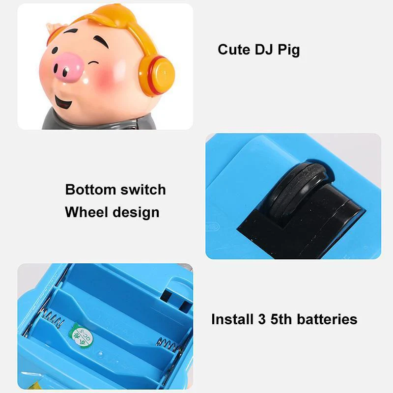DJ swinging discs pig music electric dancing pigs - Image 8