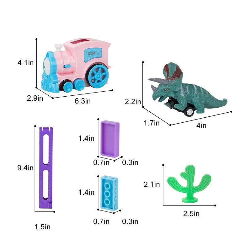 Domino Automatic Laying Toy Train - Image 3