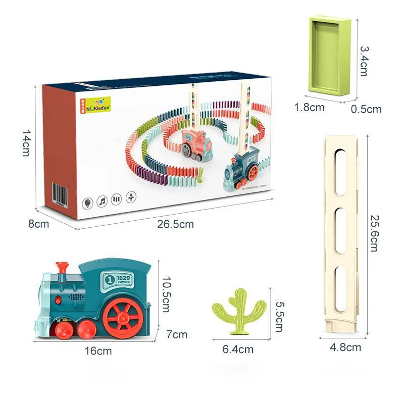 Domino Train Blocks Set Building and Stacking Toy - Image 11