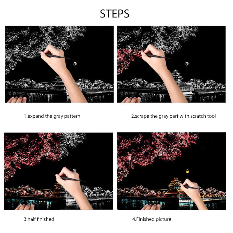 Dream Castle Scratch Painting Kit - Image 16