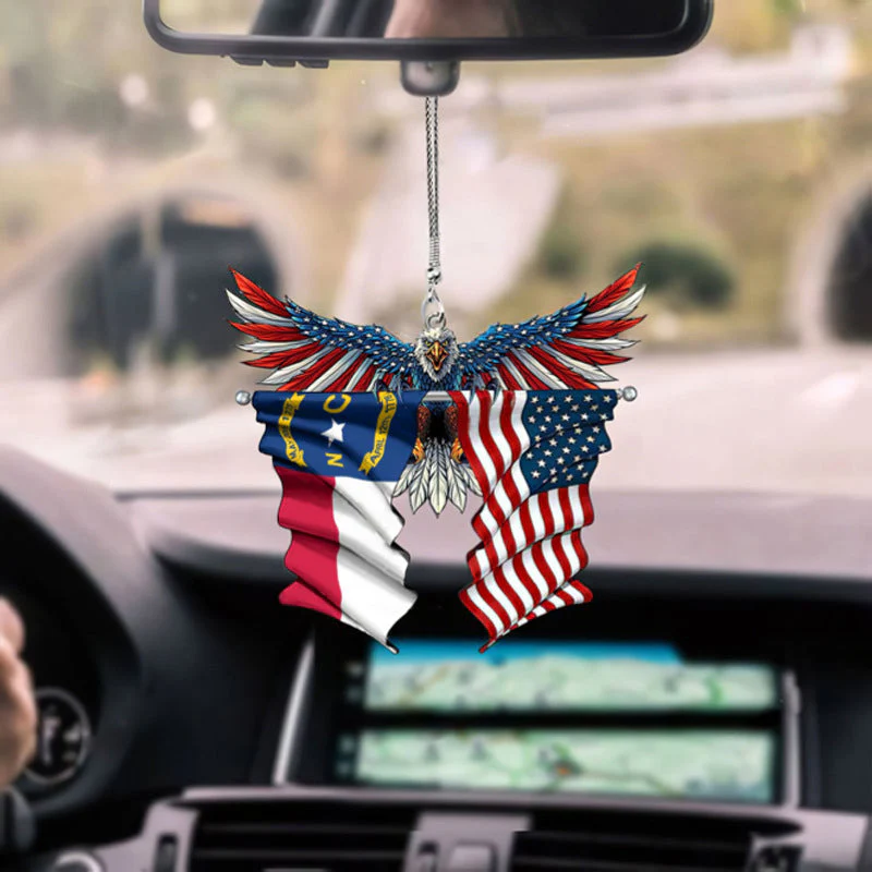 Eagle Flag Hanging Ornament for Car - Image 2