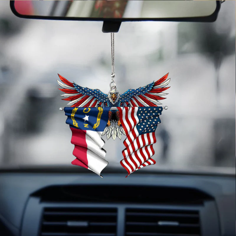 Eagle Flag Hanging Ornament for Car - Image 3