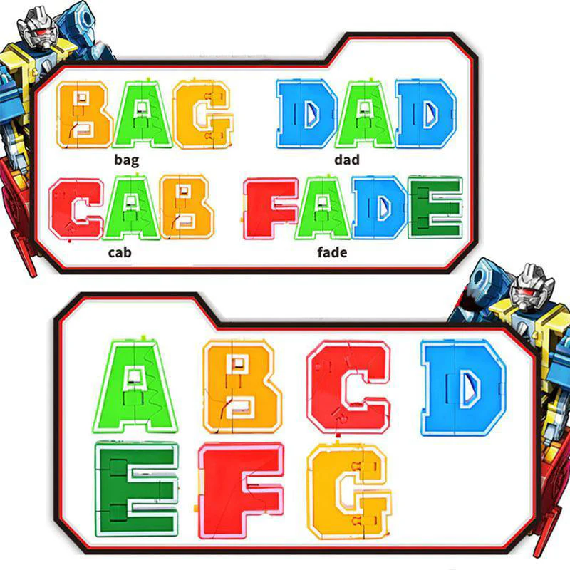 English Letters Deformed Dinosaur Toys - Image 3