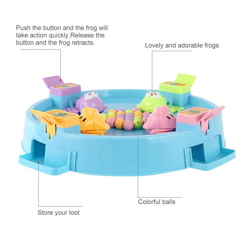 Family Toy- frog eating peas - Image 3