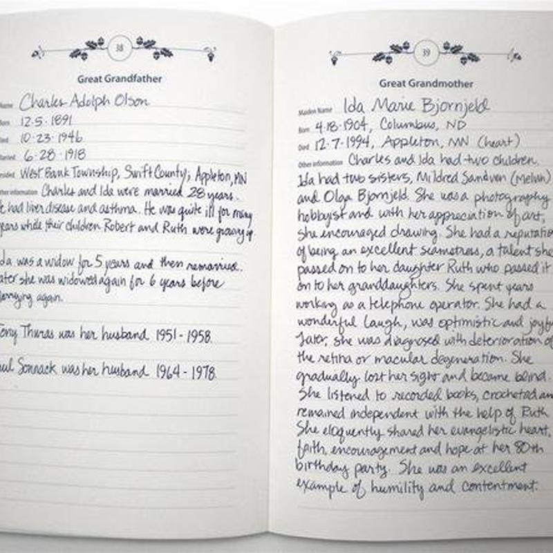 Family Tree Notebook - Memories Of Ancestors - Image 6