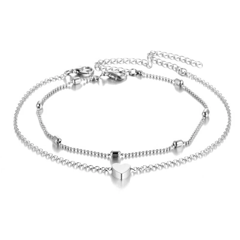 Fashion Heart Anklets for Women - Image 2