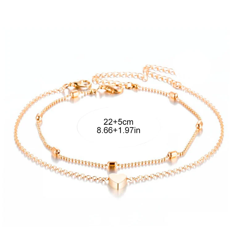 Fashion Heart Anklets for Women - Image 3
