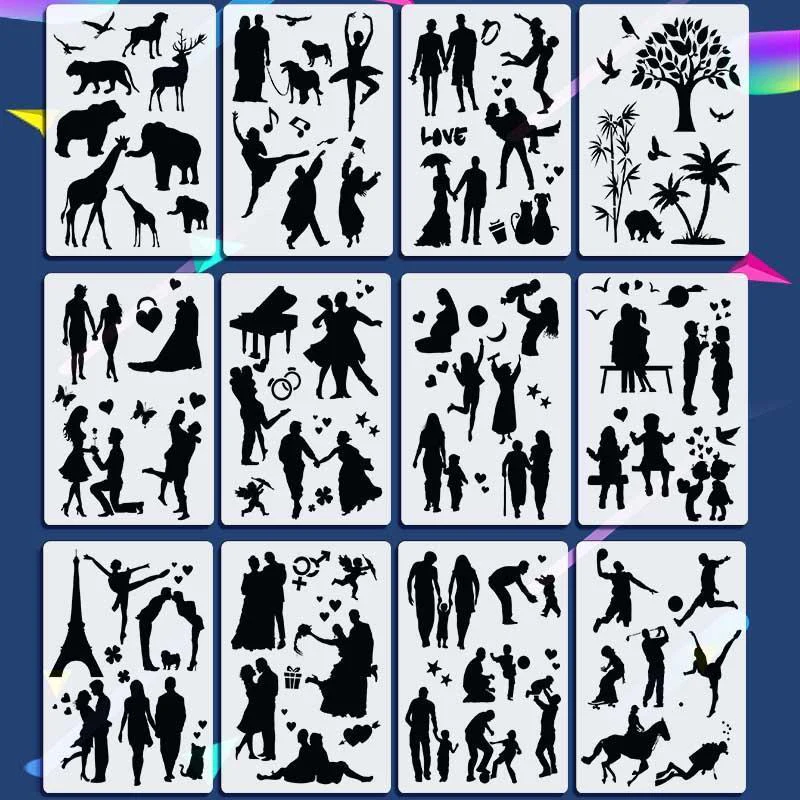 Fast Draw Stencil Art Templates( 12 Sheets/Set ) - Image 4