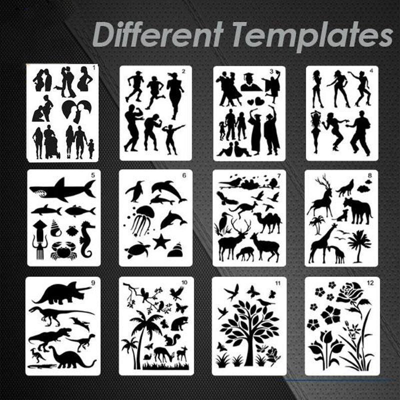 Fast Draw Stencil Art Templates( 12 Sheets/Set ) - Image 5