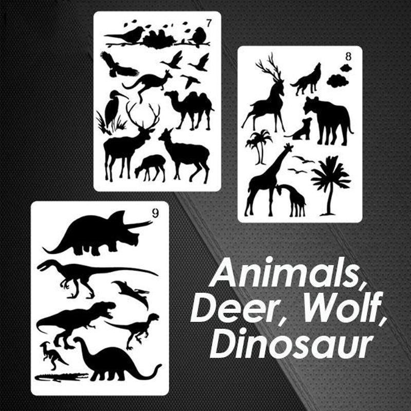 Fast Draw Stencil Art Templates( 12 Sheets/Set ) - Image 7
