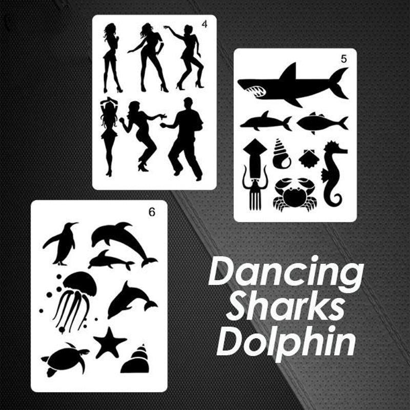 Fast Draw Stencil Art Templates( 12 Sheets/Set ) - Image 8