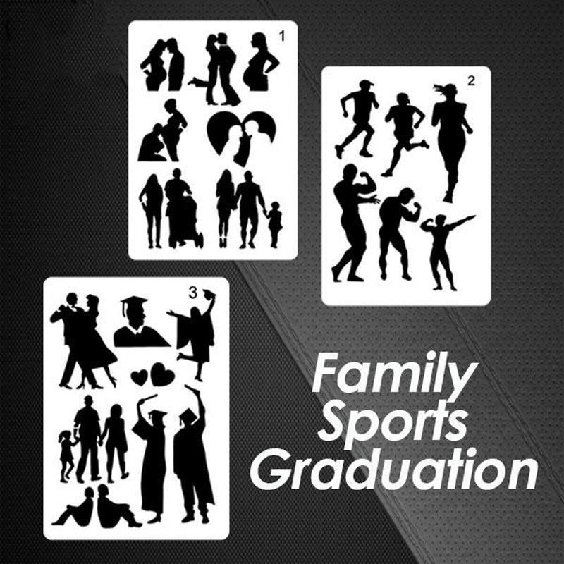 Fast Draw Stencil Art Templates( 12 Sheets/Set ) - Image 9