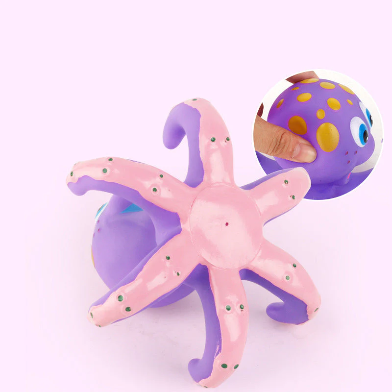 Floating Purple Octopus with 3 Hoopla Rings - Image 4