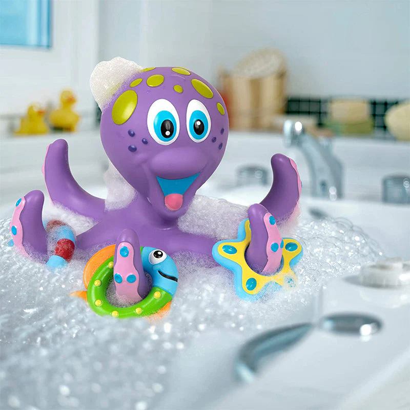 Floating Purple Octopus with 3 Hoopla Rings - Image 8