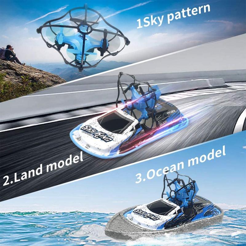 Four Axis Sea, Land And Air 3-In-1 Remote Control Ship - Image 5