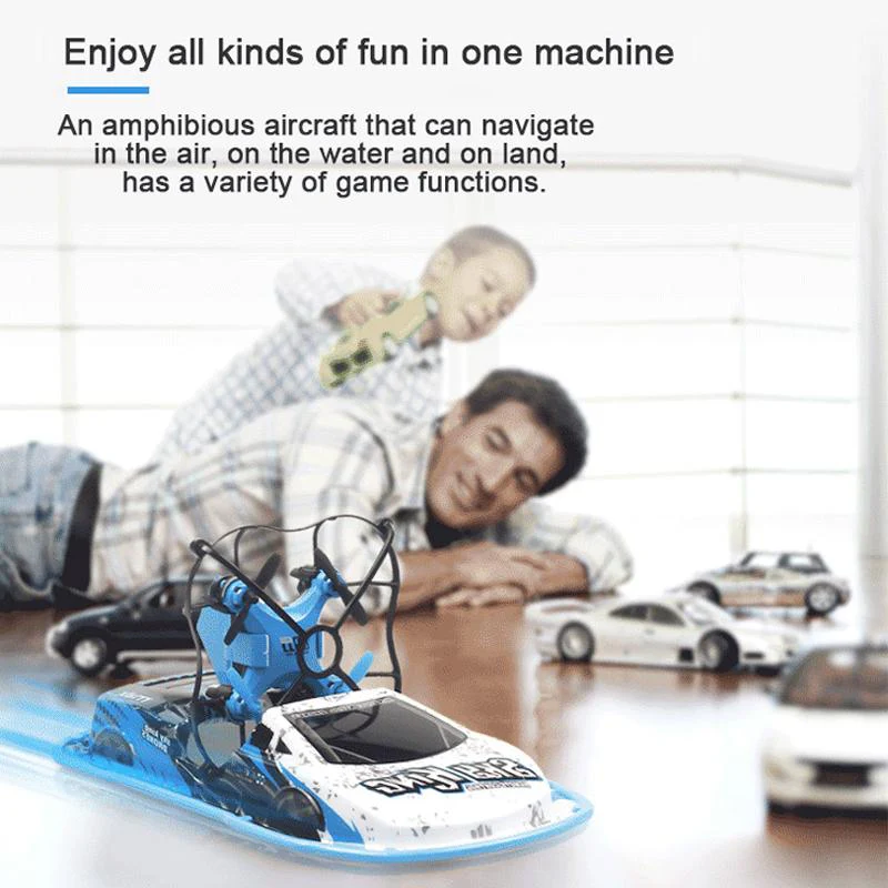 Four Axis Sea, Land And Air 3-In-1 Remote Control Ship - Image 7