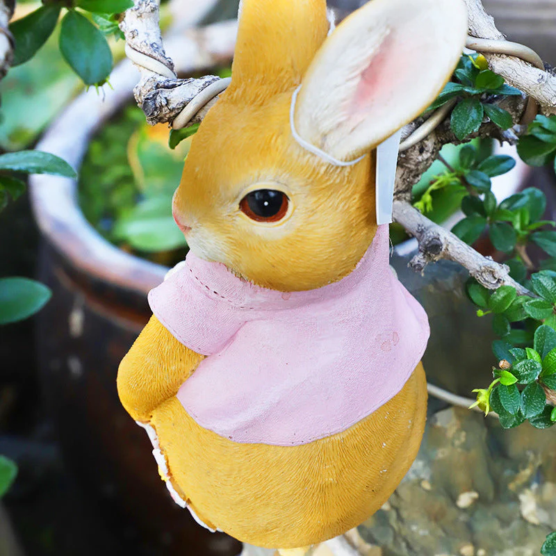 Garden Cartoon Rabbit Hanging Ornament - Image 3