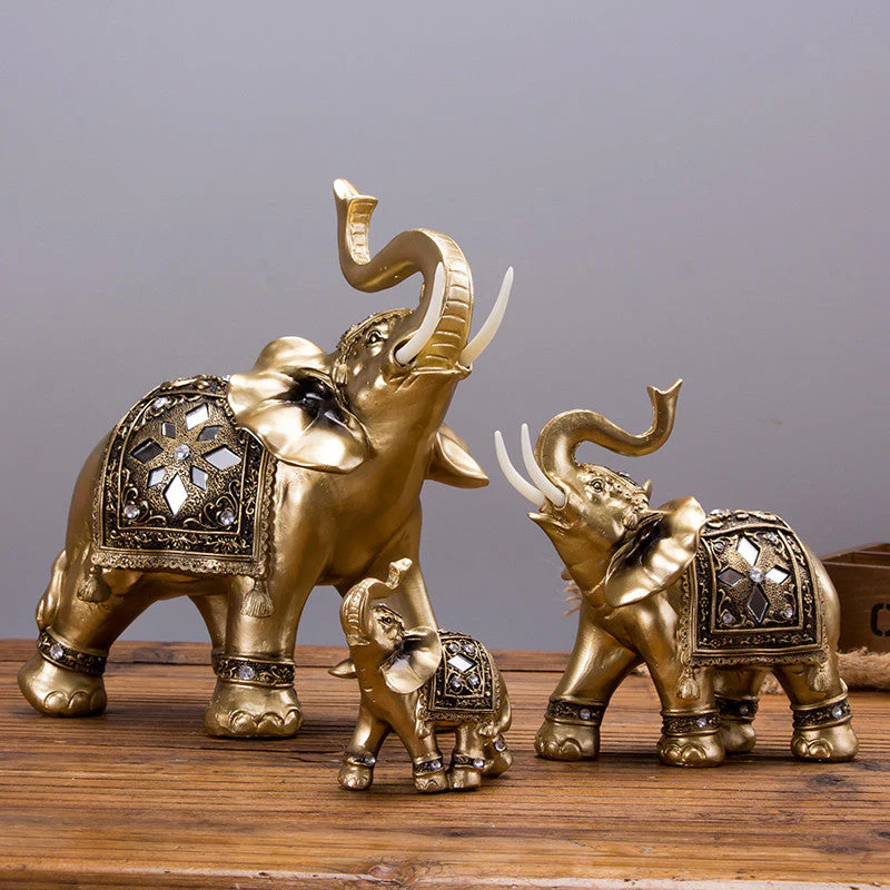 Golden Elephant Statue - Image 2
