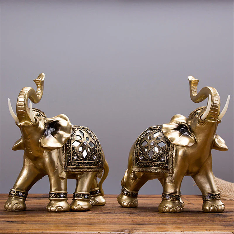Golden Elephant Statue - Image 7
