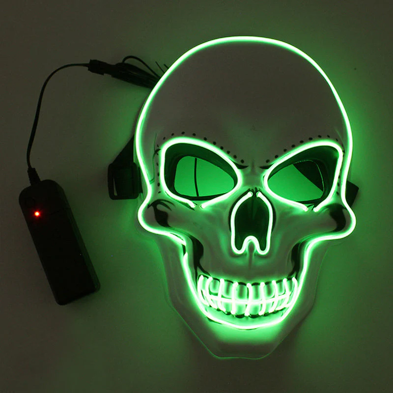 Halloween Mask LED Light Up Scary Skull Mask - Image 11