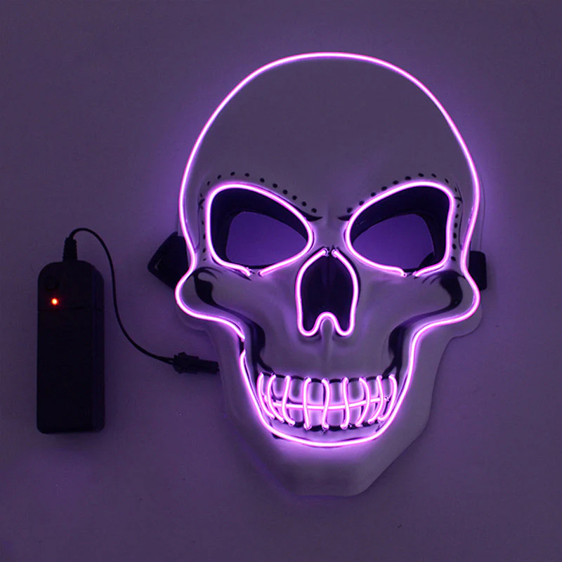 Halloween Mask LED Light Up Scary Skull Mask - Image 13
