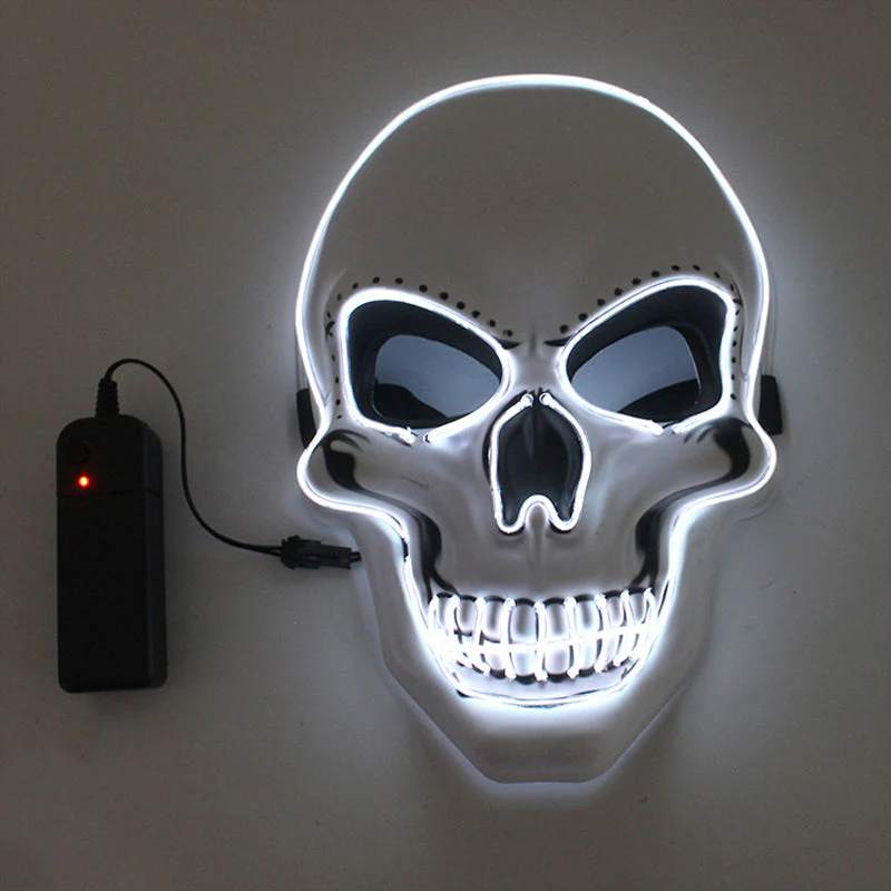 Halloween Mask LED Light Up Scary Skull Mask - Image 18