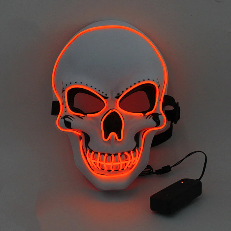 Halloween Mask LED Light Up Scary Skull Mask - Image 21