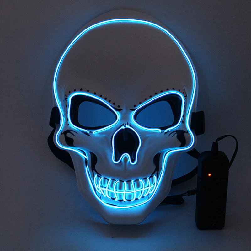 Halloween Mask LED Light Up Scary Skull Mask - Image 24