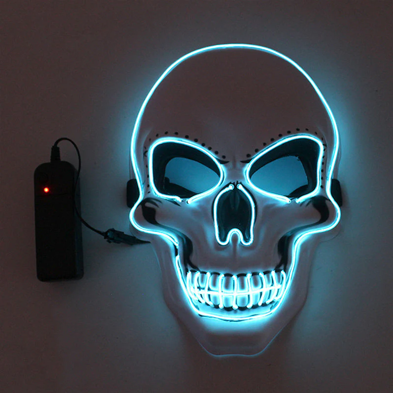 Halloween Mask LED Light Up Scary Skull Mask - Image 26
