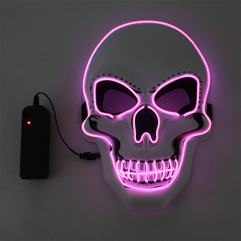 Halloween Mask LED Light Up Scary Skull Mask - Image 7