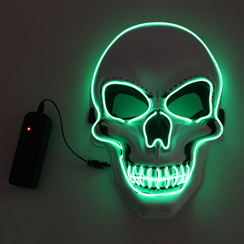 Halloween Mask LED Light Up Scary Skull Mask - Image 9