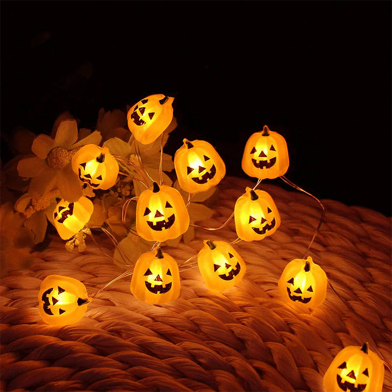 Halloween Pumpkin String Lights - Image 2