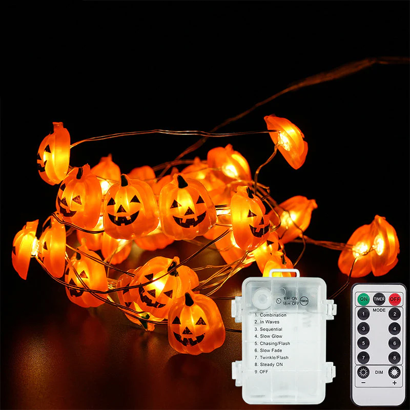 Halloween Pumpkin String Lights - Image 3