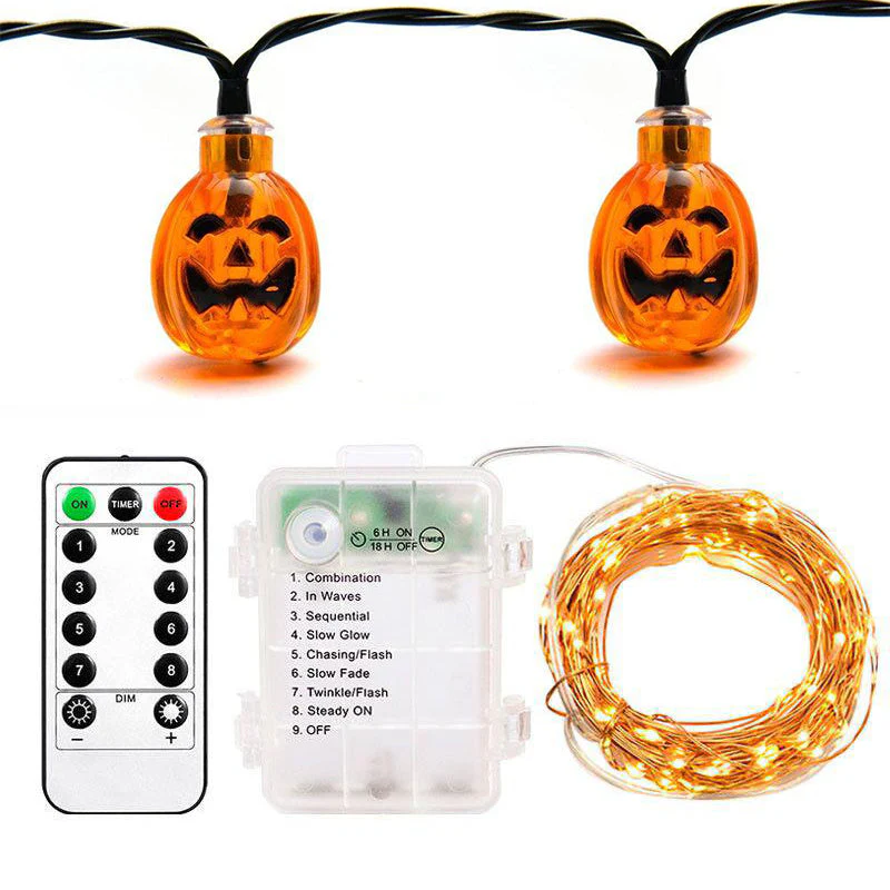 Halloween Pumpkin String Lights - Image 6
