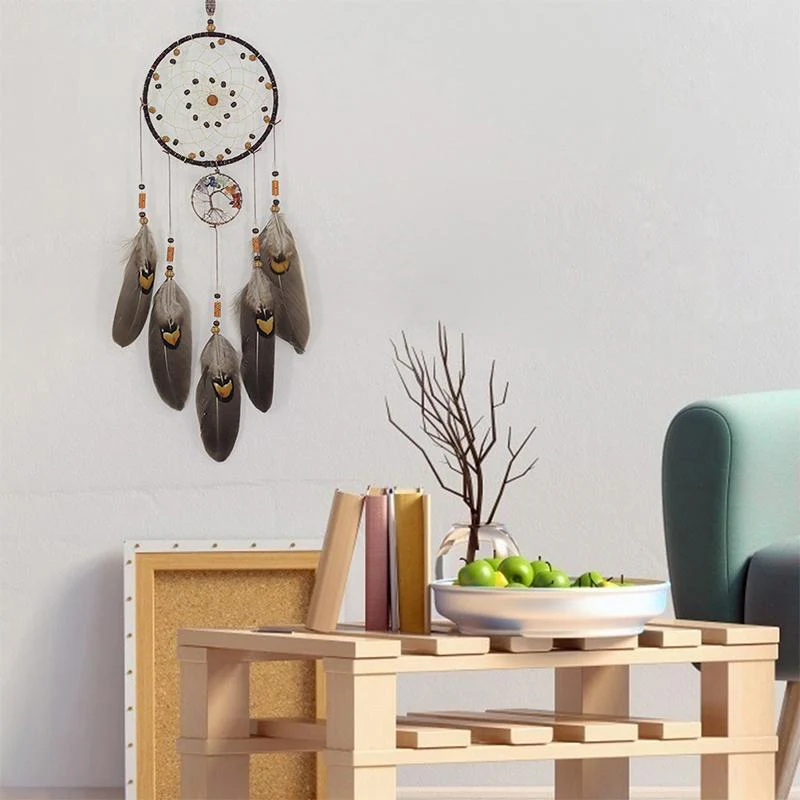 Hand Wired Chakra Tree of Life Dream Catcher - Image 4