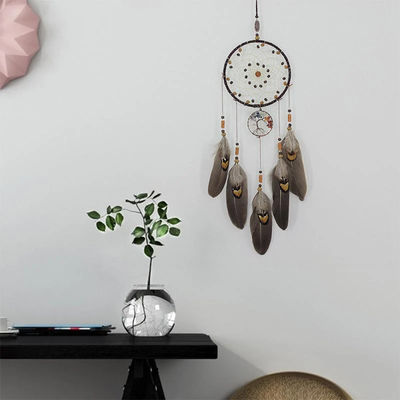 Hand Wired Chakra Tree of Life Dream Catcher - Image 5