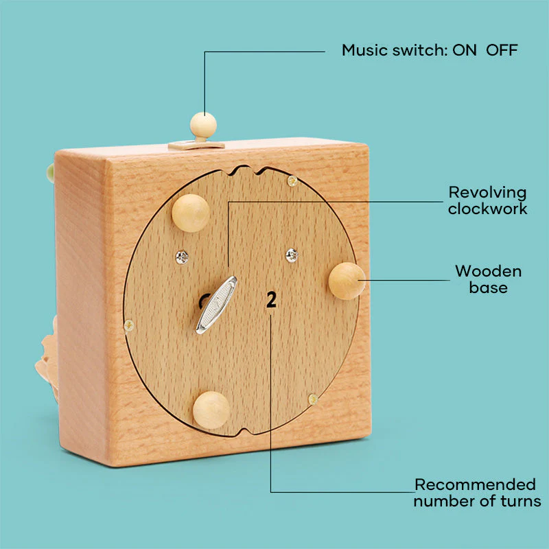 Handmade Wooden Rotating Music Boxes - Image 5