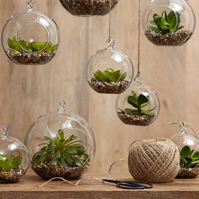 Hanging Glass Plant Pots - Image 5